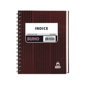 CUADERNO INDICE LI 96 HJ BUHO 592.