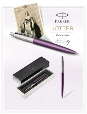 BOLIGRAFO PARKER JOTTER METALICO MORADO